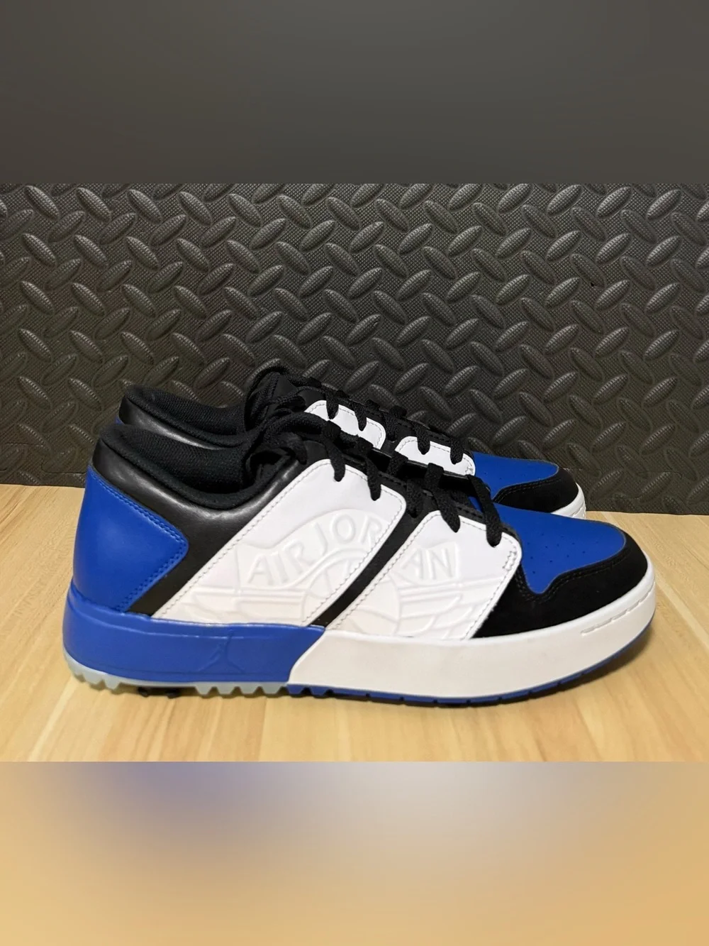 Nike Air Jordan NU Retro 1 Golf Shoes Royal Blue White FZ4153-004 Mens Size 9.5